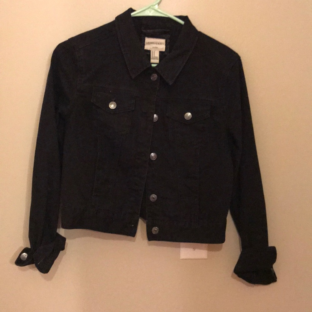 Black jean jacket